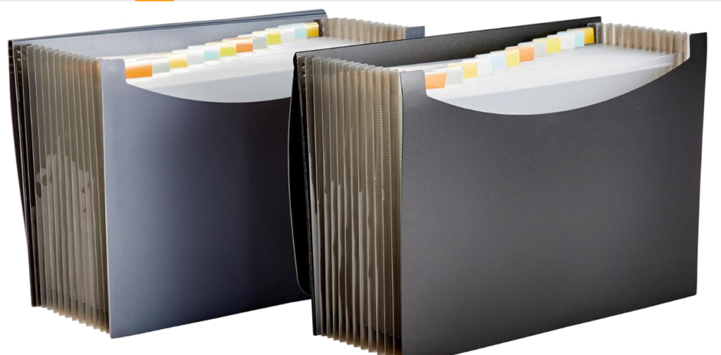 AmazonBasics Expanding File Organizer