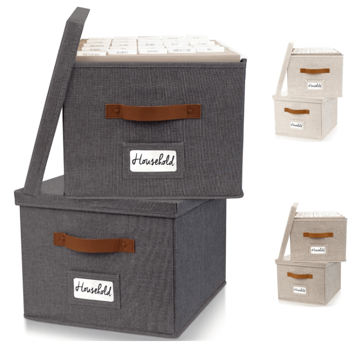 Zicoto Collapsible File Box