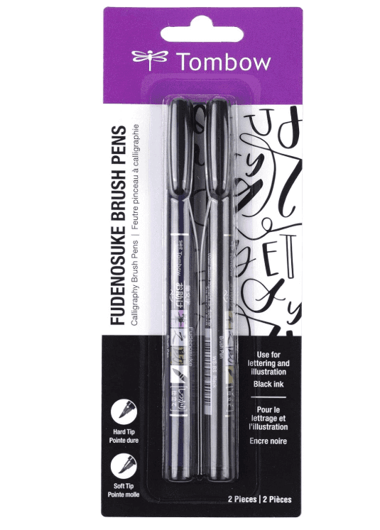 Tombow Fudenosuke Calligraphy Brush Pen Set