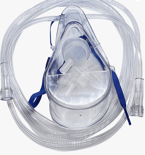 1-Pack Westmed #0370 Medium Concentration Oxygen Mask with 7' Kink Resistant Tubing