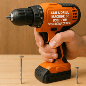 Can a drill machine be used for screwing tasks