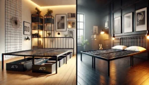 JETO Metal Bed Frame vs COMASACH Metal Bed Frame