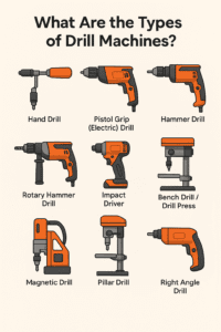 What Are the Types of Drill Machines