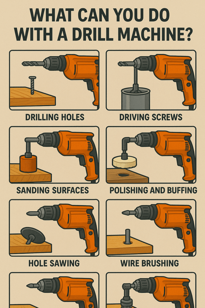 What Are the Uses of a Drill Machine