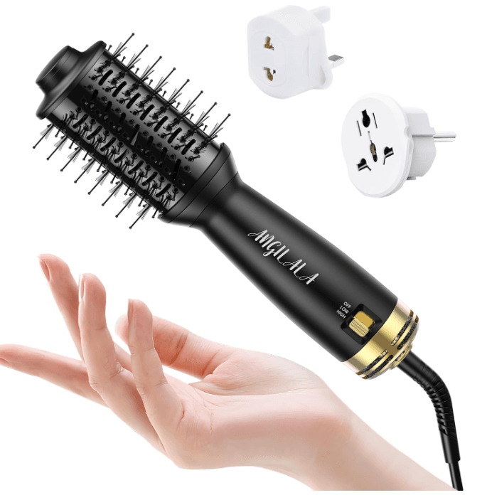 Mini Hair Dryer Brush ANGILALA