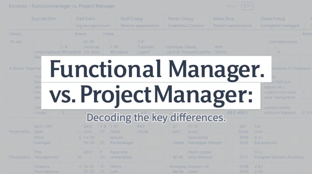 Differences Between Functional Managers and Project Managers