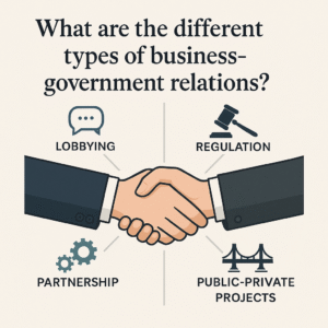 What are the different types of business-government relations
