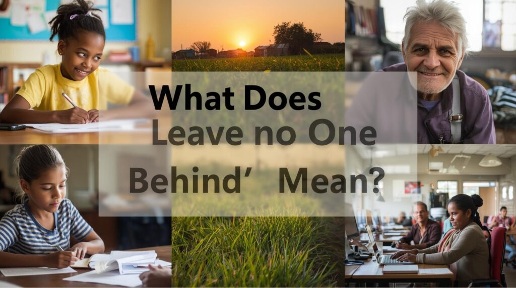 What does “no one left behind” mean