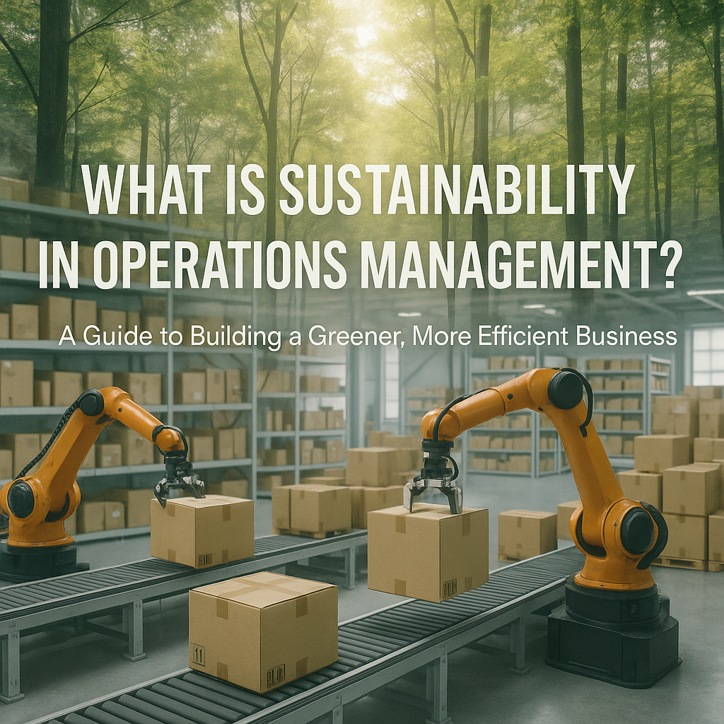 What is sustainability in operation management