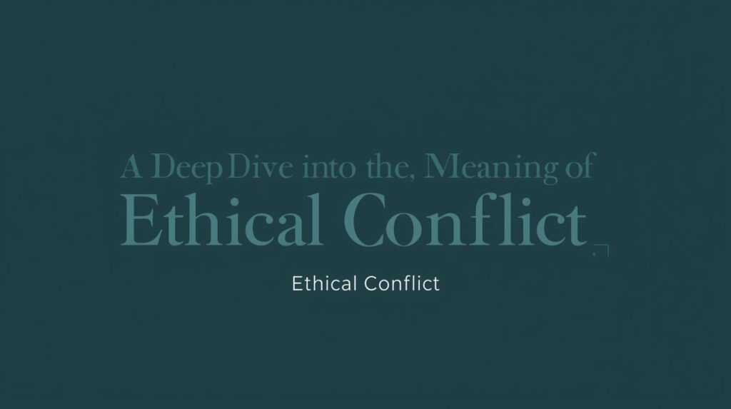 ethical conflict