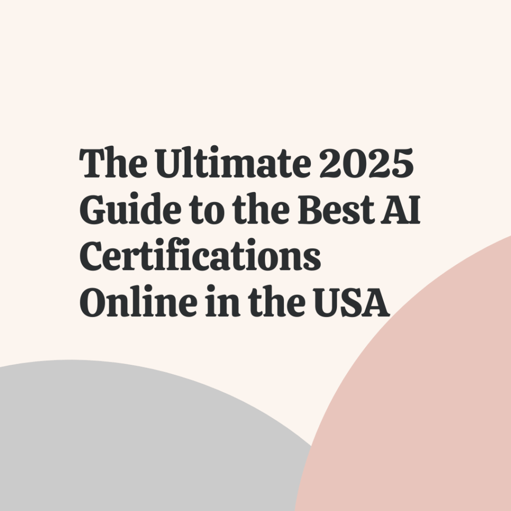 AI certification online USA
