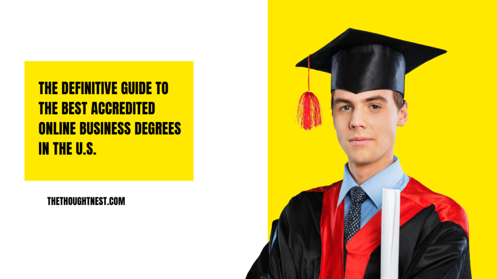 best online business degree accredited US