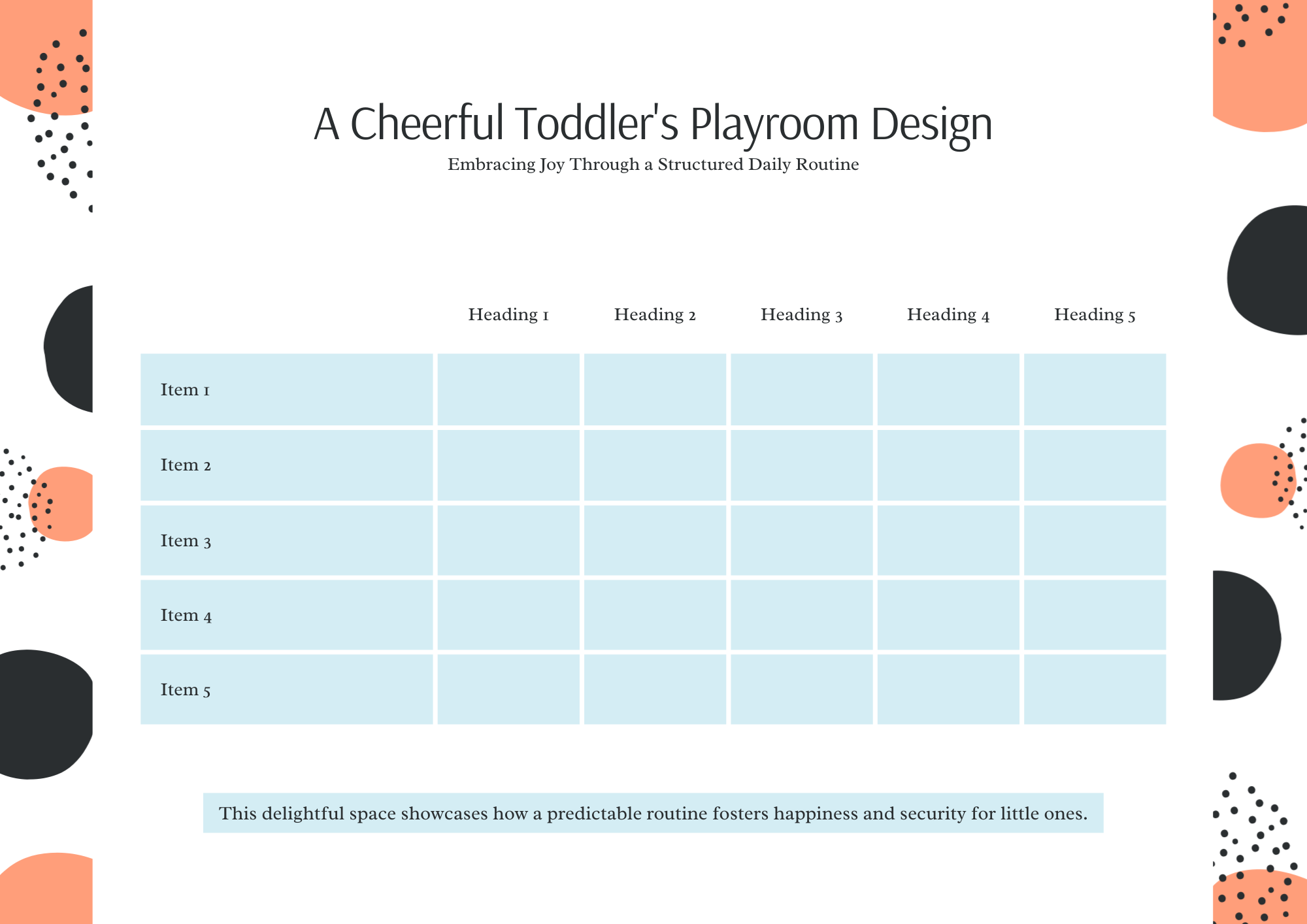A colorful and simple daily routine chart for a 2-year-old toddler on a wall.